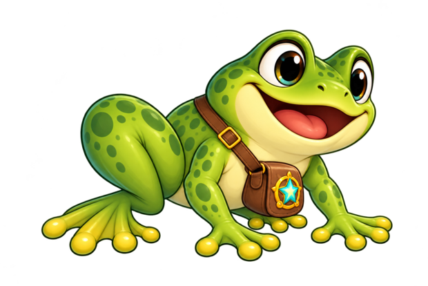 Frogo, the time-travelling frog